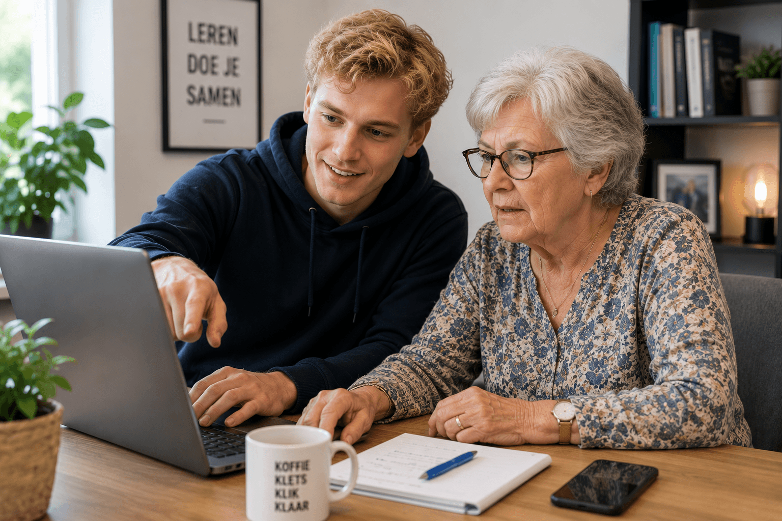 Rustige computerhulp voor senioren
